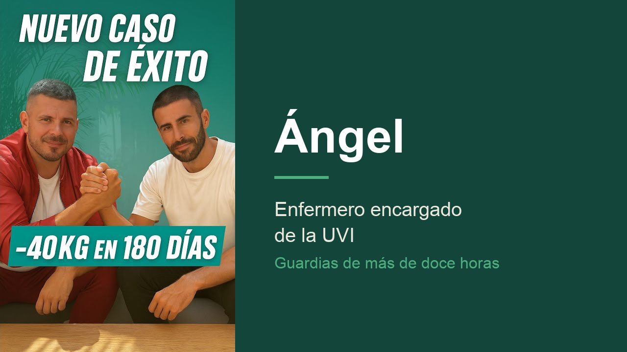 Ángel, enfermero encargado de la UVI: −40 kg en 180 días
