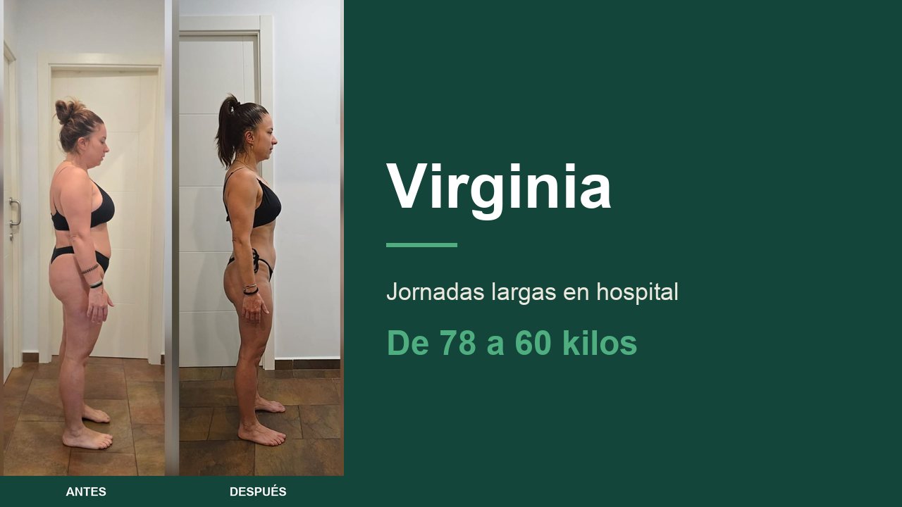 Virginia, del Protocolo de Guardias: pesaba 78 kilos y hoy pesa 60